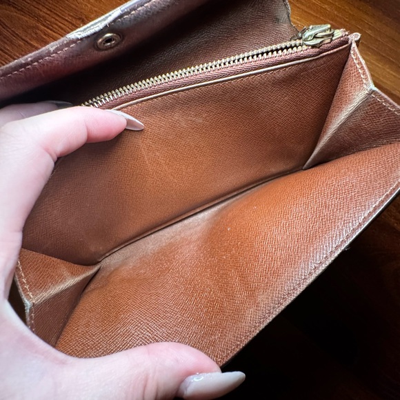 AUTHENTIC Louis Vuitton Porte Monnaie Monogram Pochette Credit Long Wallet - Picture 5 of 7